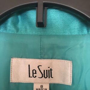 Beautiful Teal 2 Piece Suit Dress,  Le Suit